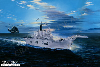 HMS Illustrious by Randall Wilson [Postcard]