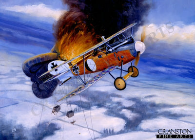 Balloon Buster, 25th January 1918 by David Pentland. [Postcard]