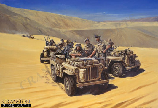 Paddy's Troopers, The Sidi Haneish Road, 17th July 1942 by David Pentland [Postcard]