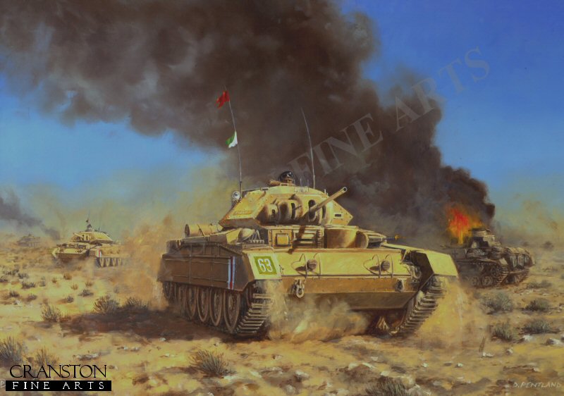 Operation Crusader, 18th November 1941 by David Pentland. [Postcard]