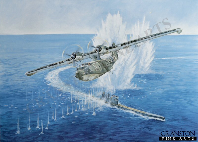 Catalina Attack by John Wynne Hopkins [Original Painting]