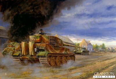 Counter Attack at Villers Bocage by David Pentland [Postcard]