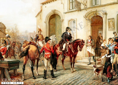 Wellington at the Inn of Waterloo by Robert Hillingford. [Postcard]