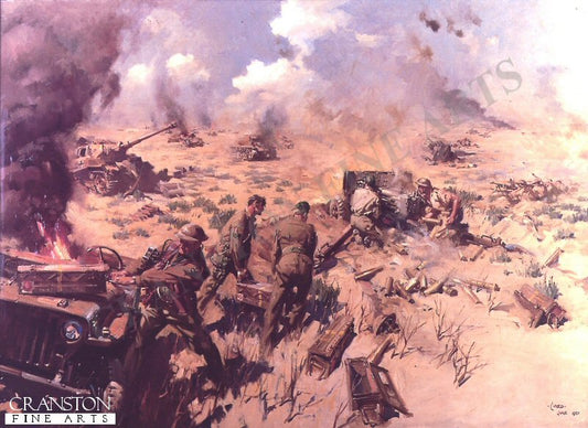 The Kidney Ridge action by Terence Cuneo [Print]