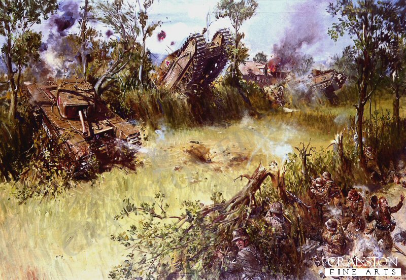 Scots Guards Fighting Through the Bocage by Terence Cuneo [Print]