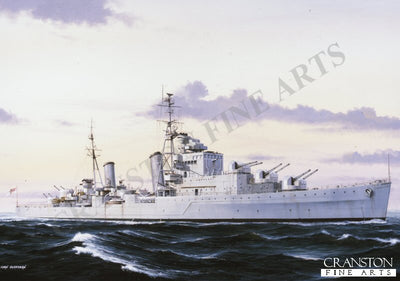 HMS Dido by Ivan Berryman. [Postcard]