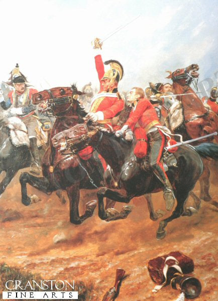 Charge of the Life Guards by Richard Caton Woodville. [Postcard]