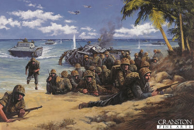 Red Beach Two, Tarawa Atoll, 20th November 1943 by David Pentland [Postcard]