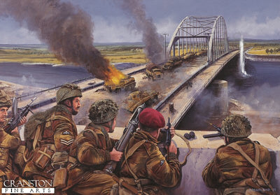 Graebner&#39;s Attack, Arnhem Bridge, 18th September 1944 by David Pentland [Postcard]