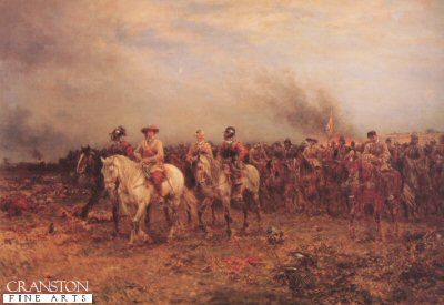 Oliver Cromwell after the Battle of Marston Moor by Ernest Crofts. (B) [print]