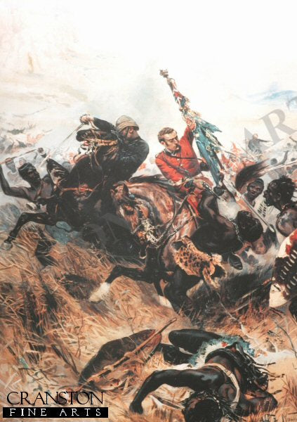 Saving the Queen&#39;s Colours by Alphonse de Neuville [Postcard]