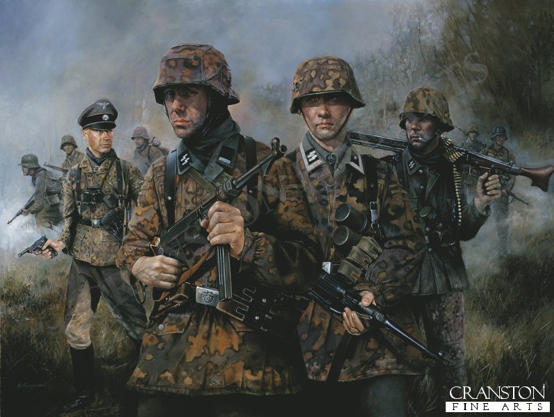 SS Panzer Grenadiers by Chris Collingwood [Postcard]