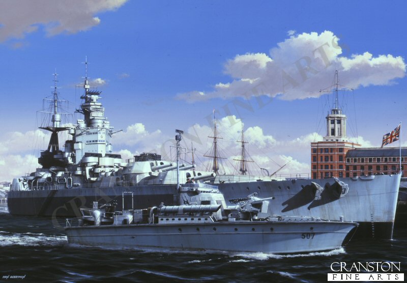 HMS Nelson by Ivan Berryman. [Postcard]