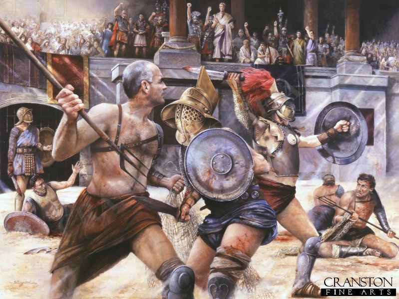 Morituri Te Saluttant (For Those About to Die Salute You) by Chris Collingwood [Original Painting]