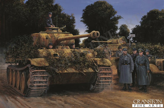 Rommel in Normandy, France, 2nd July 1944 by David Pentland [Print]