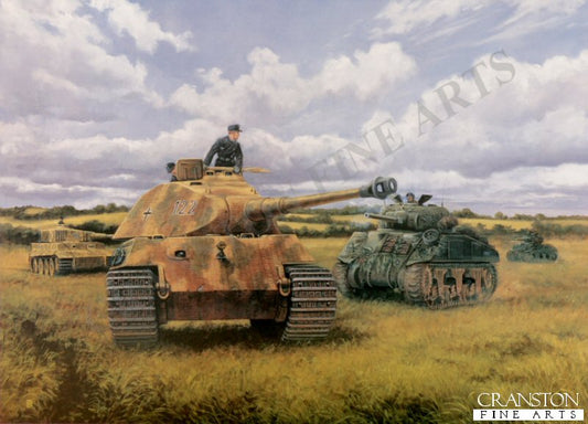 Prepare to Ram, Operation Goodwood, normandy, 18th July 1944 by David Pentland [Print]