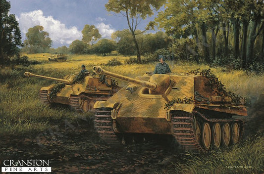 Debut at Caumont, Normandy, 30th July 1944 by David Pentland [Print]