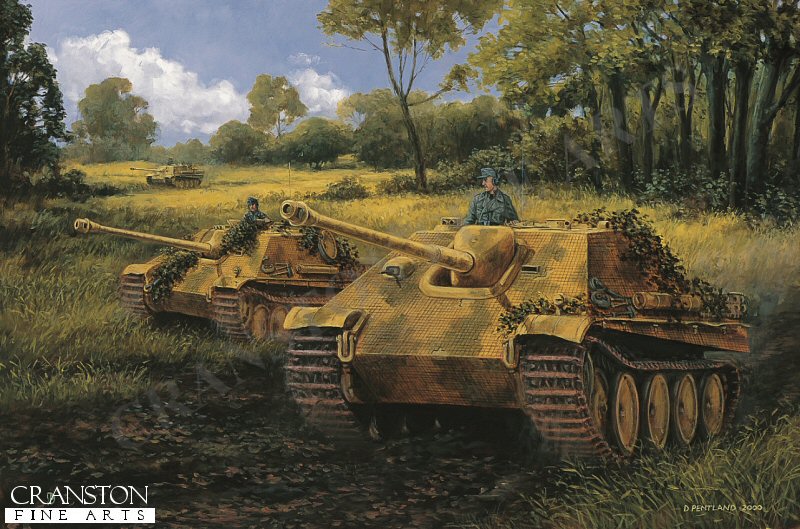 Debut at Caumont, 30th July 1944 by David Pentland [Postcard]