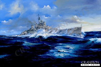 HMS Renown by Randall Wilson [Postcard]