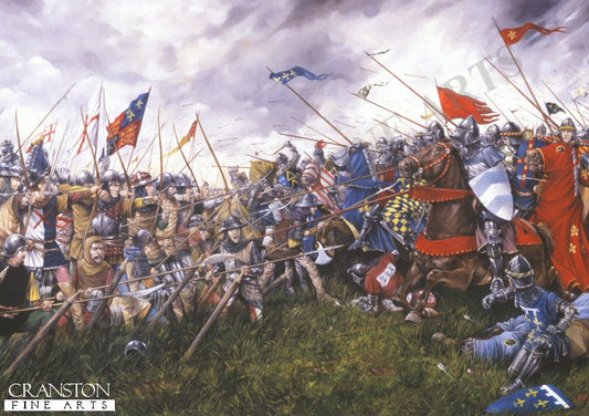 The Battle of Agincourt by Brian Palmer.  [Postcard]