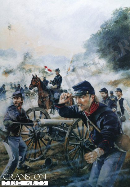 Union Artillery at the Battle of Malvern Hill., July 1862 by Chris Collingwood. [Postcard]