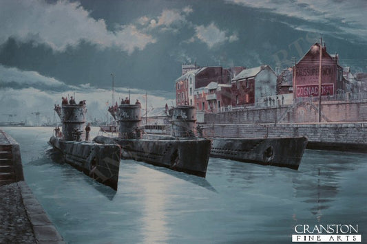 Wolves at Saint Nazaire by Anthony Saunders [Postcard]