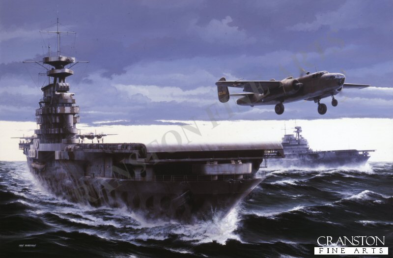 USS Hornet. Doolittles Raiders by Ivan Berryman [Original Painting]