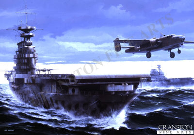 USS Hornet. Doolittles Raiders by Ivan Berryman. [Postcard]