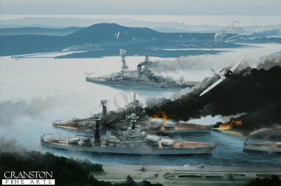 The Raid on Pearl Harbor, 7th December 1941 by Ivan Berryman. [Postcard]