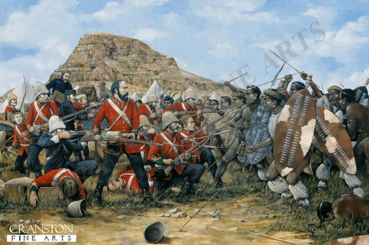 Battle of Isandhlwana, 22nd January 1879 by Brian Palmer. [Postcard]