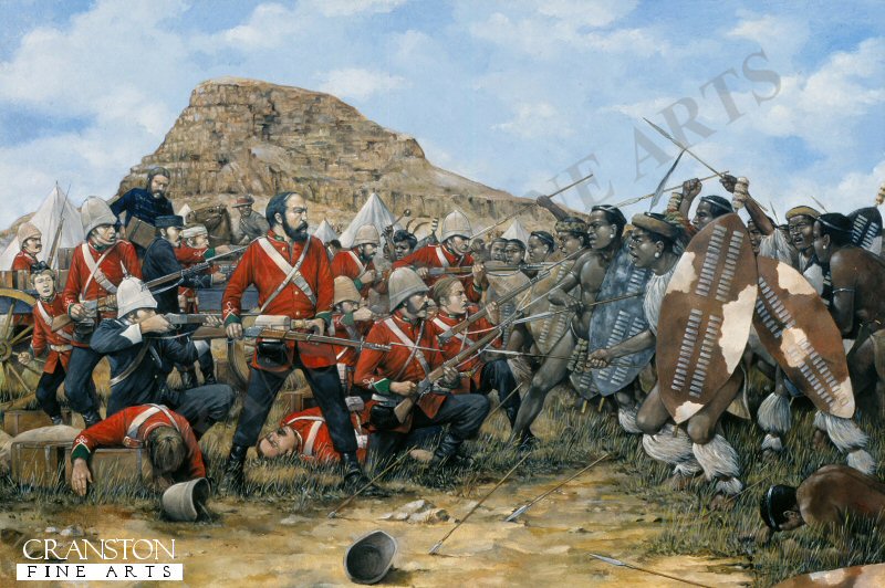 Battle of Isandhlwana, 22nd January 1879 by Brian Palmer. [Original Painting]