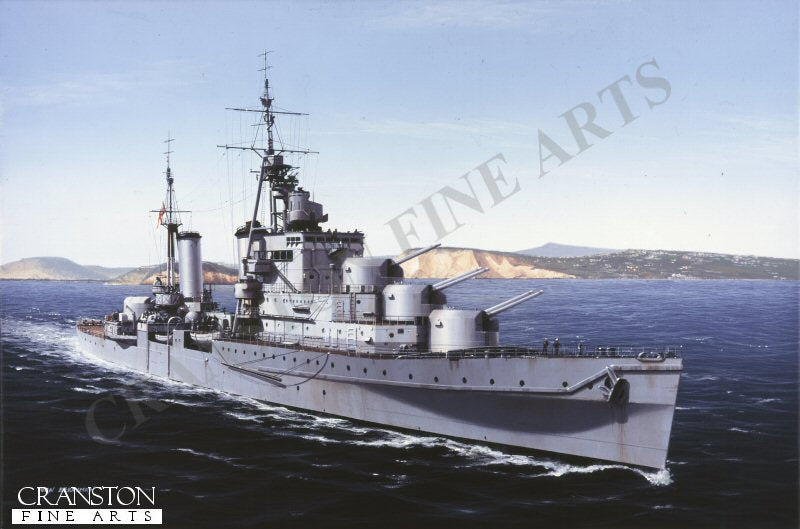 HMS Euryalus by Ivan Berryman [Postcard]