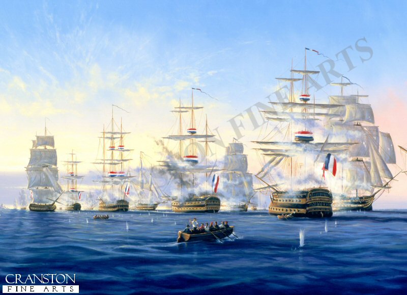 Admiral Nelsons Victory at the Battle of the Nile by Graeme Lothian. [Postcard]