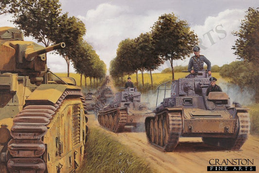 Blitzkrieg, Northern France, May 1940 by David Pentland [Postcard]