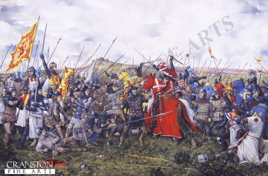 The Battle of Bannockburn by Brian Palmer.  [Postcard]