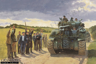 Liberation - Sherman Tanks of the Guards Brigade by David Pentland [Postcard]