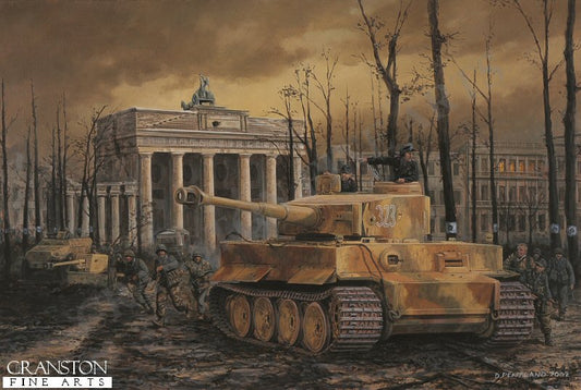 Tiger at the Gate, Berlin, 30th April 1945 by David Pentland [Print]