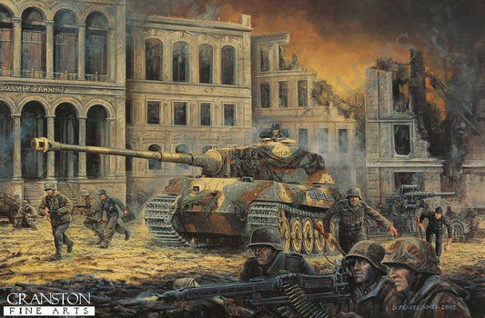 The Last Battle, Berlin, 30th April 1945 by David Pentland [Original Painting]