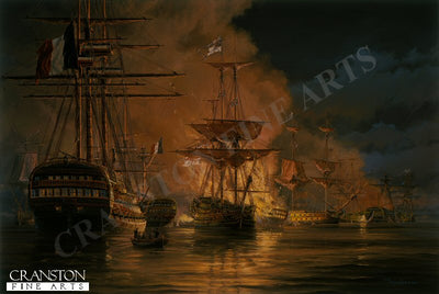 Battle of the Nile by Anthony Saunders. [Postcard]