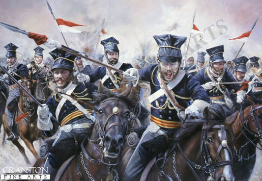 Stormd at with Shot and Shell, 17th Light Dragoons (Lancers) Oct 25 1854 at Balaclava by Chris Collingwood. [Postcard]