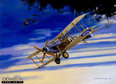Christmas Hunt - Bristol Fighter F2B by David Pentland. [Postcard]