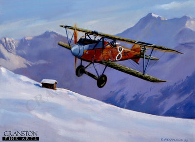 Christmas Kiss - Albatros DV by David Pentland. [Postcard]