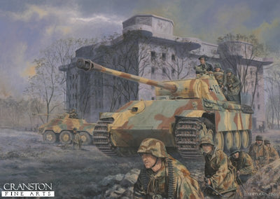 Panther at the Zoo, Tiergarten, Berlin, 2nd May 1945 by David Pentland  [Postcard]