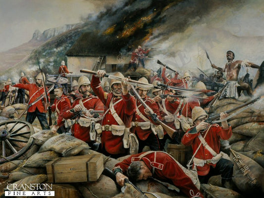 This Heroic Little Garrison, defence of Rorkes Drift by Chris Collingwood. [Postcard]