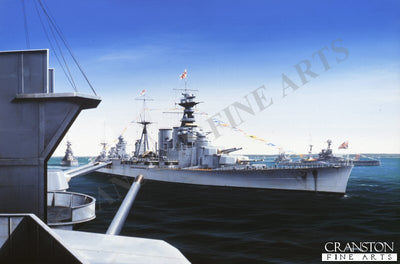 HMS Hood by Ivan Berryman. [Original Painting]
