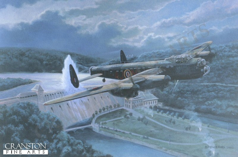Target Y The Eder Dam Raid, The Ruhr Valley, 17th May 1942 by David Pentland. [Postcard]
