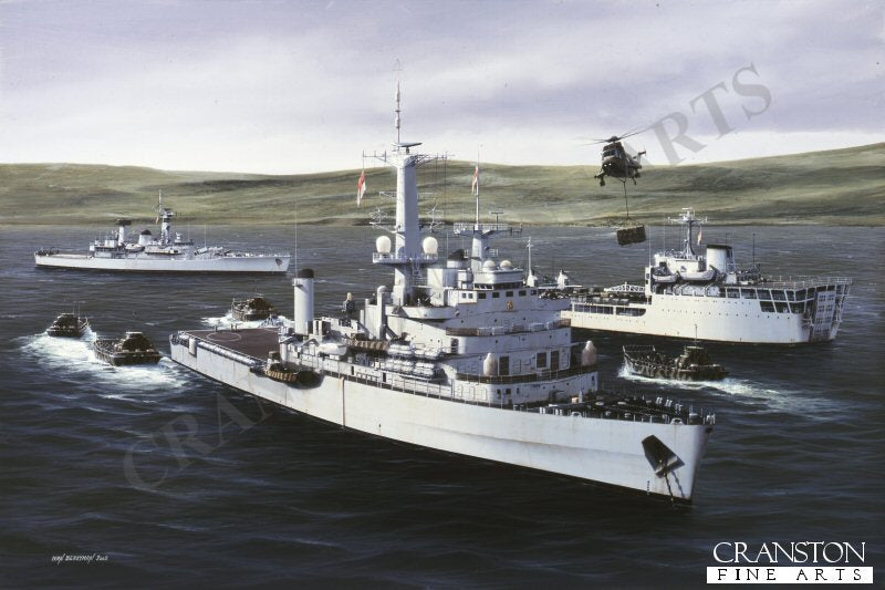 HMS Fearless by Ivan Berryman [Original Painting]