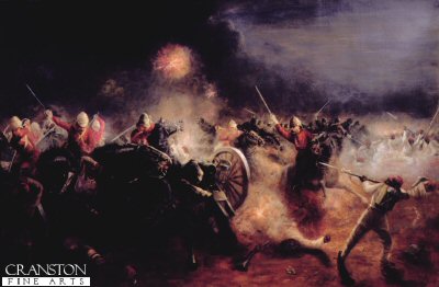Kassassin Charge of the Household Cavalry by J Richards (B) [print]
