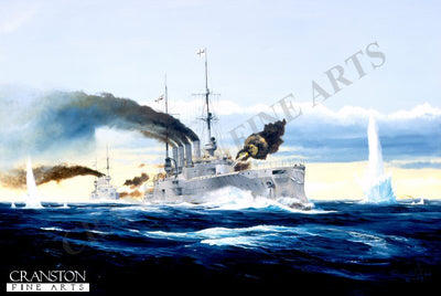 Battle of the Falkland Islands by Randall Wilson [Original Painting]