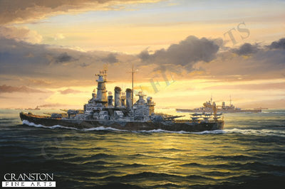 Arctic guardian - USS Washington by Anthony Saunders [Original Painting]